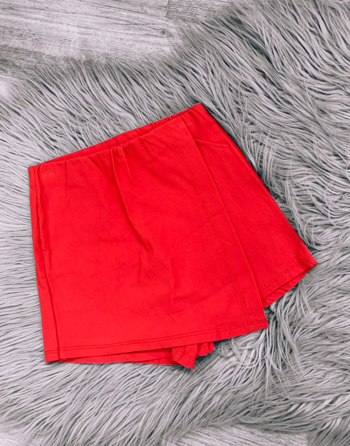 SHORT POLLERA - ROJO