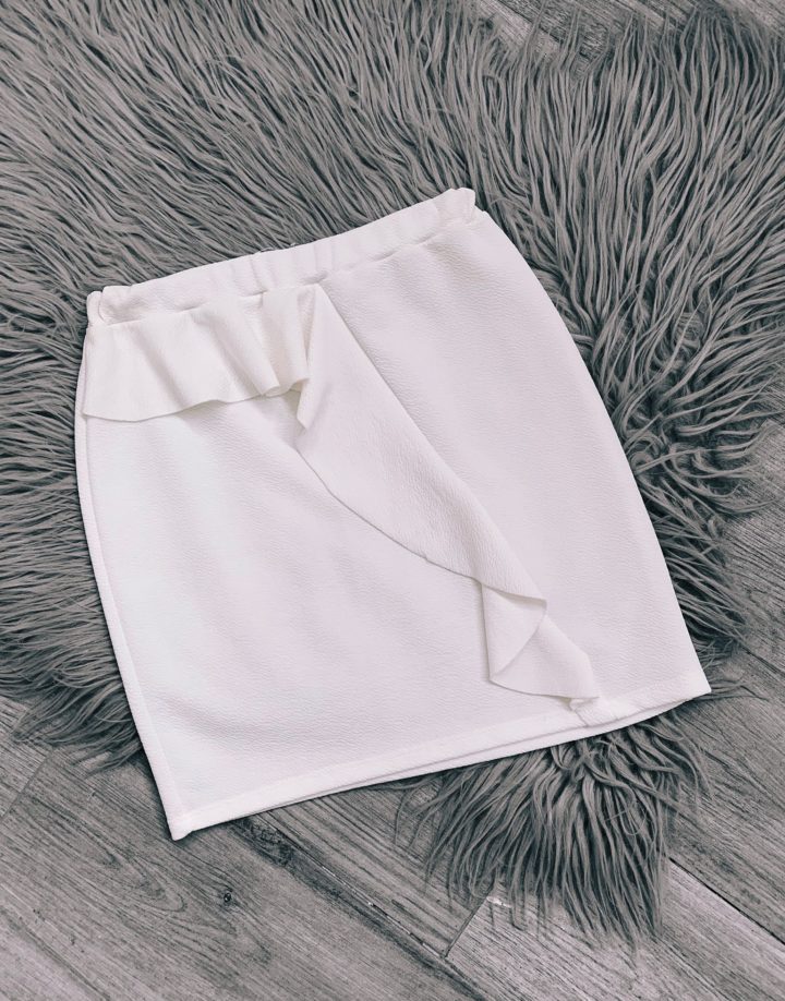 POLLERA VOLADOS - BLANCA