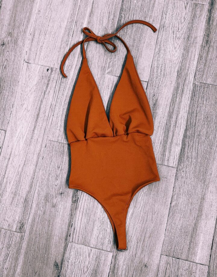 BODY COPAS DE CREPE - CAMEL