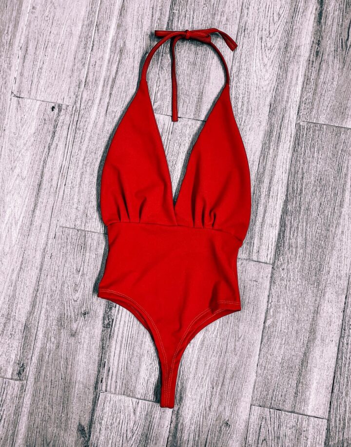 BODY COPAS DE CREPE - TERRACOTA