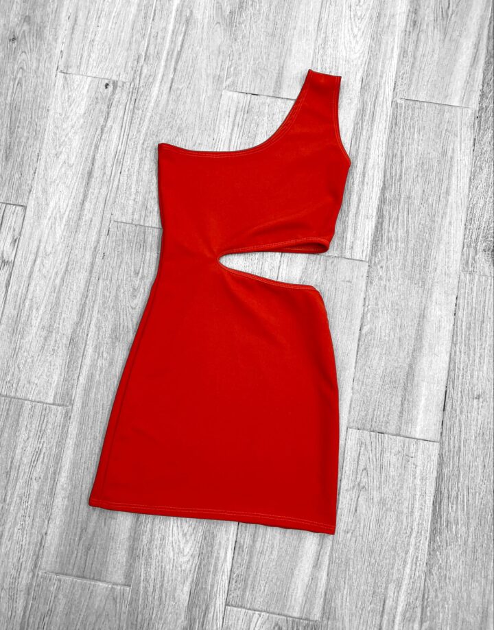 VESTIDO OPEN CREPE - TERRACOTA