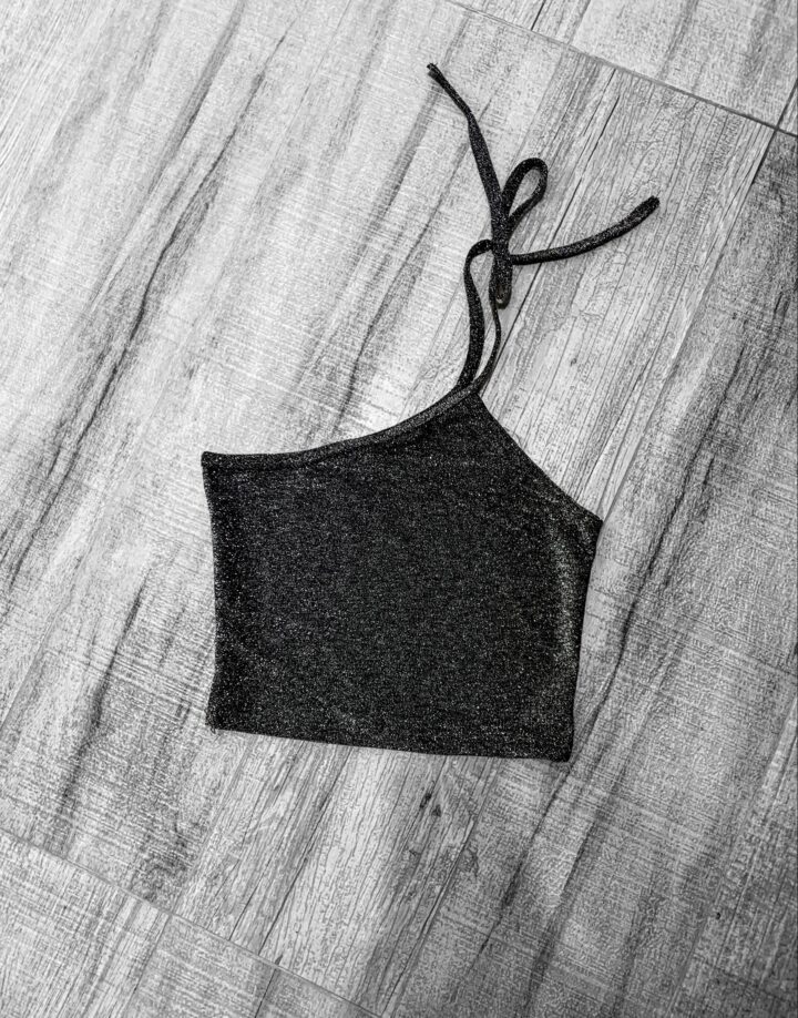 TOP TIRA GRIS LUREX