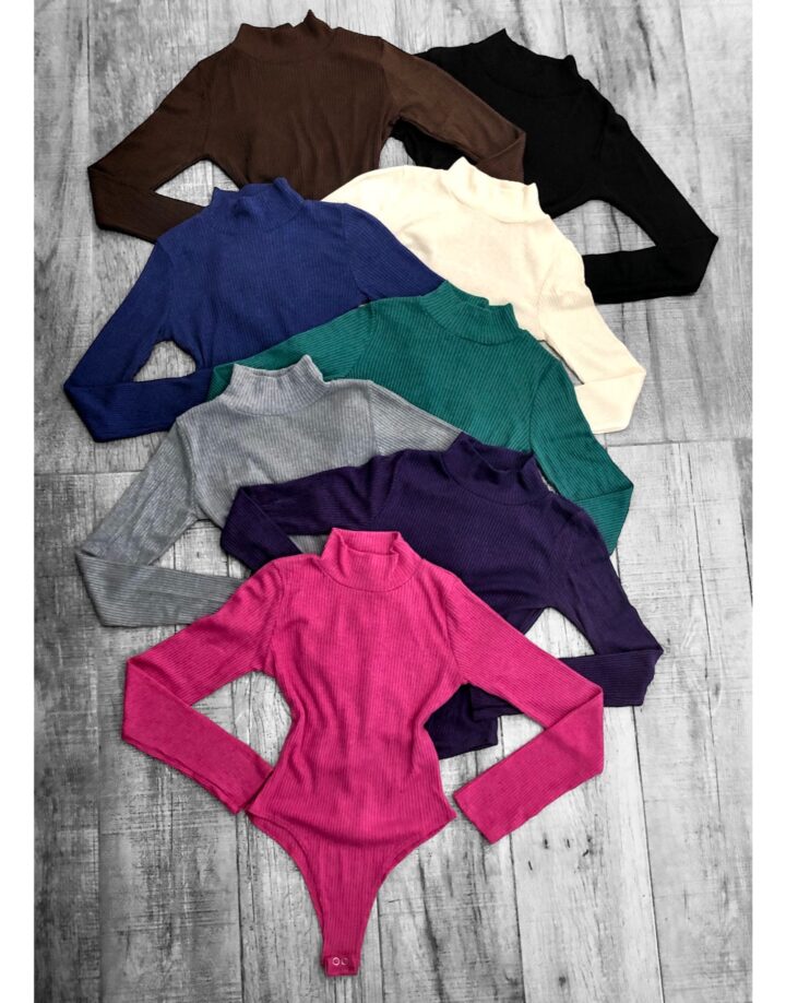 BODY MANGA LARGA POLERA - morley lanilla