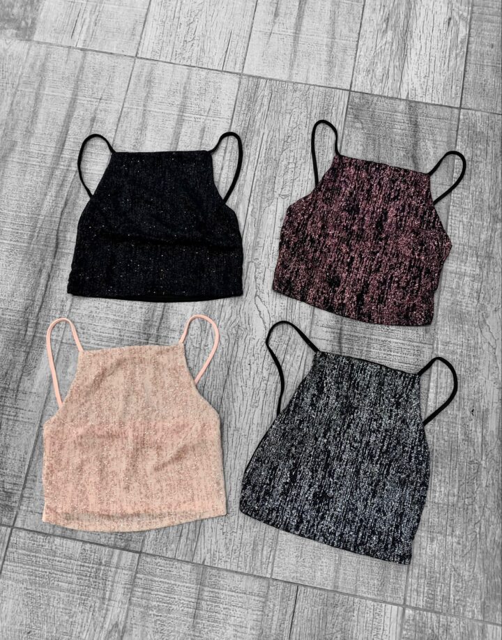 TOP LUREX LLUVIA HALTER