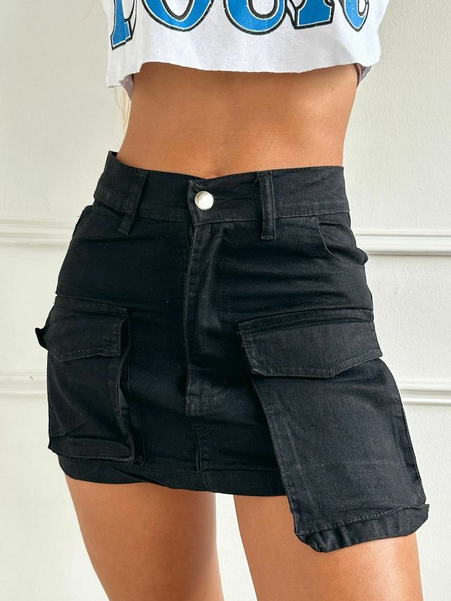 POLLERA  CARGO OCEAN BLACK