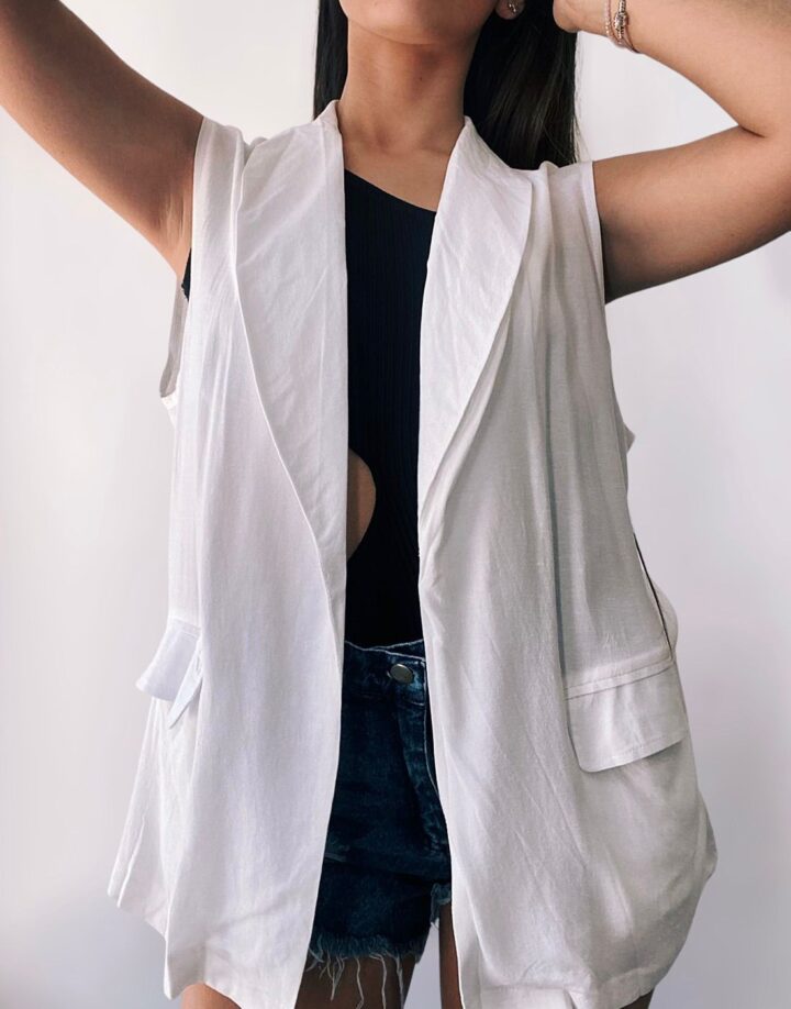 CHALECO OLIVIA - BLANCO