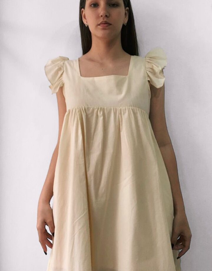 VESTIDO AMALIA - AMARILLO PASTEL
