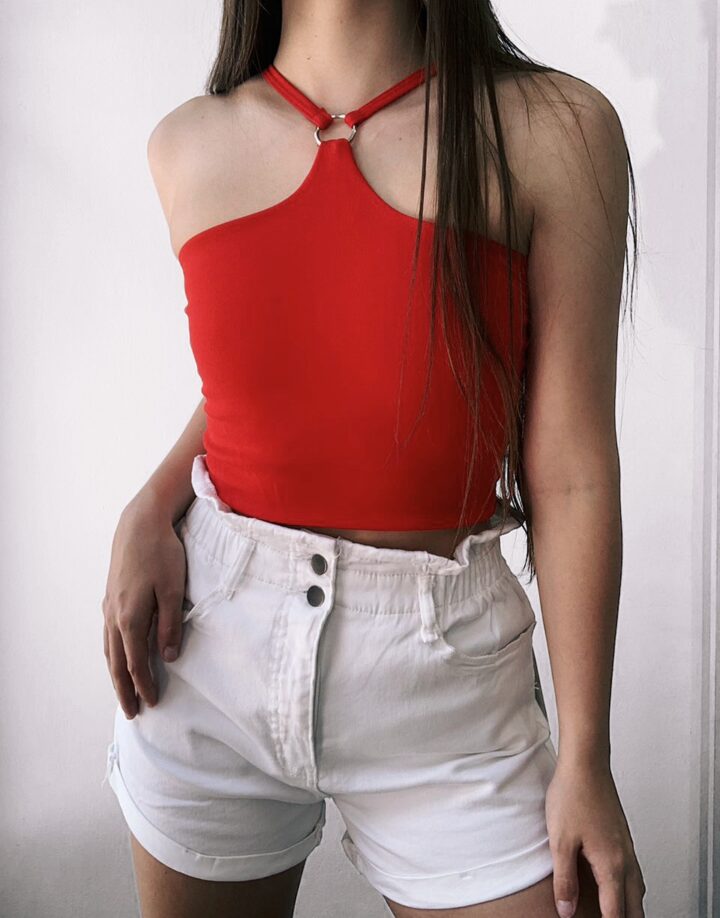 SHORT SLOUCHY - BLANCO