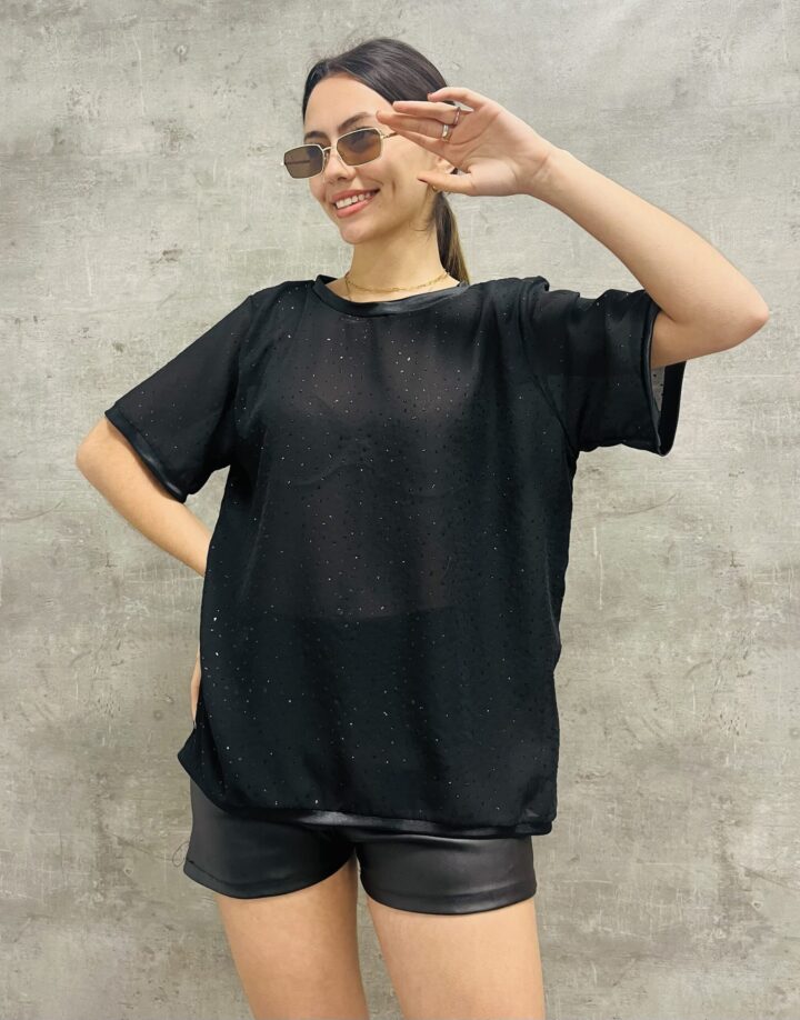 REMERON GASA CON BRILLOS - NEGRO