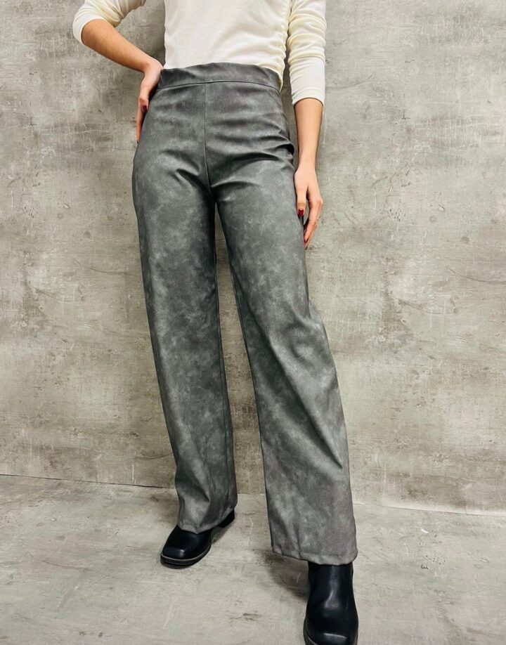 PANTALON PALAZZO ECOCUERO VINTAGE
