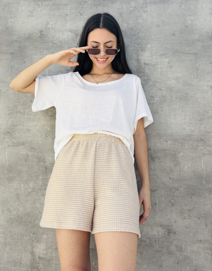 SHORT TEJIDO LUREX