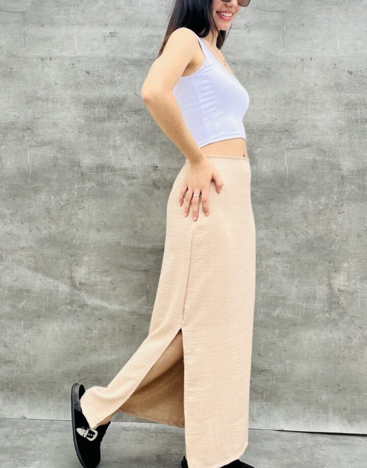 POLLERA LARGA BEIGE