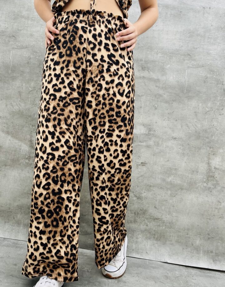PANTALÓN PALAZZO ANIMAL PRINT