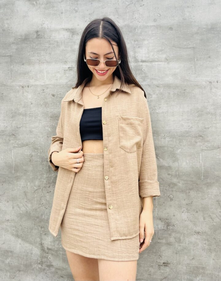 CAMISA BEIGE
