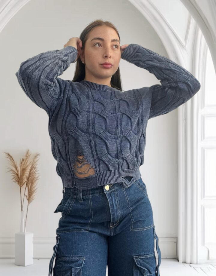 SWEATER IRON AZUL