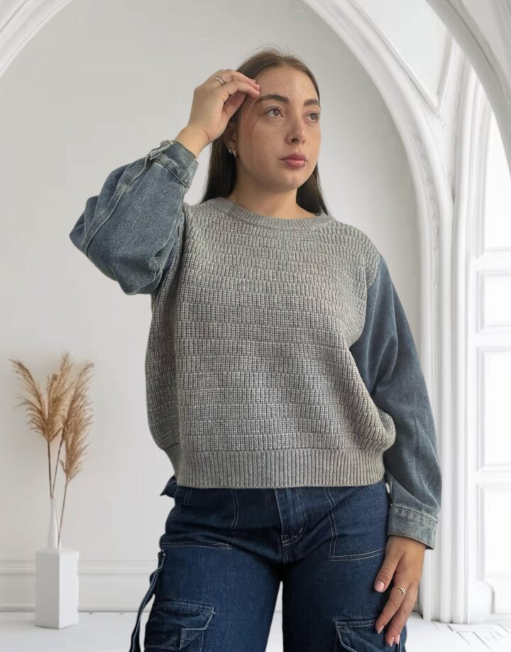 SWEATER JAZMIN GRIS
