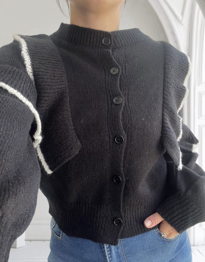 SWEATER SACO ANGERS - NEGRO