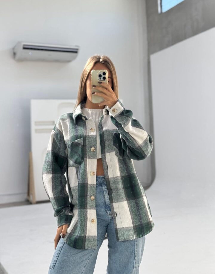 CAMISA DE PAÑO VERDE