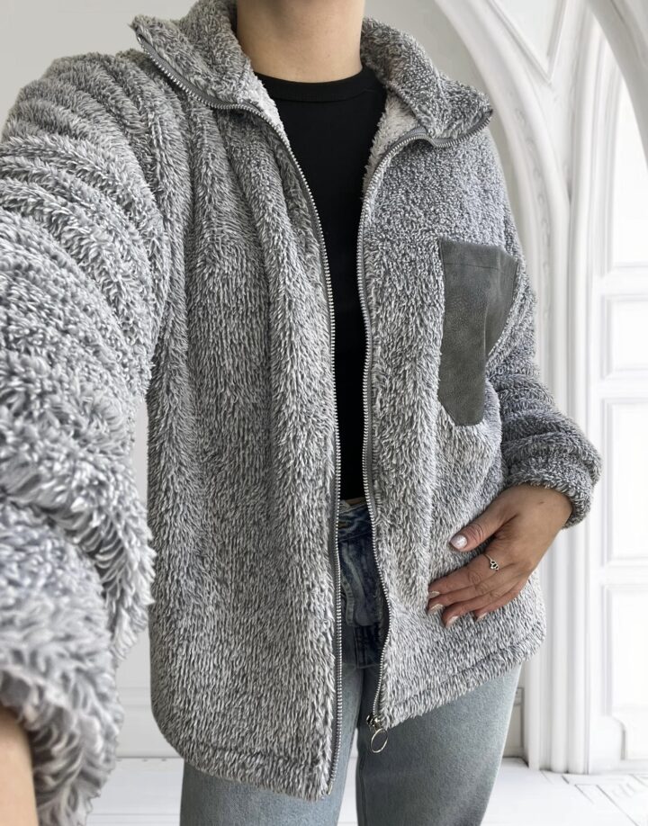 CAMPERA TEDDY - GRIS