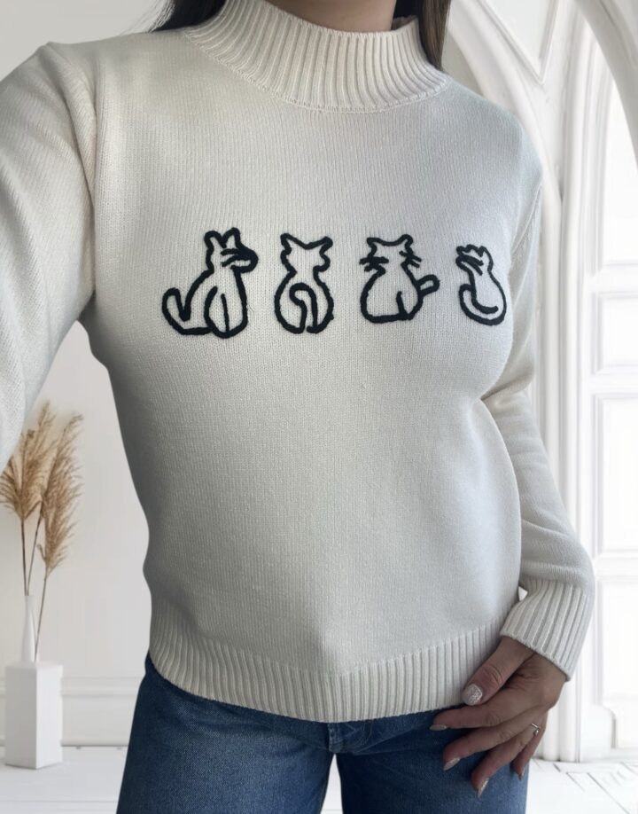 SWEATER CATS CRUDO