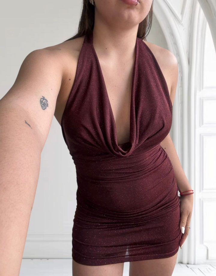 VESTIDO MUCIO BORDO
