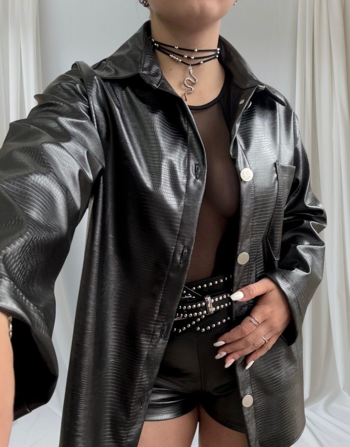 SOBRECAMISA CROCCO NEGRA