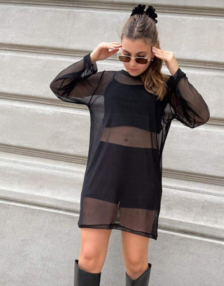 VESTIDO TULL NEGRO