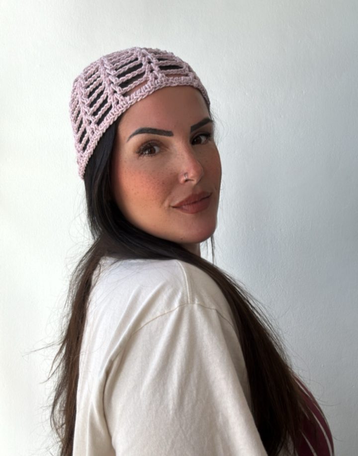 MESH HAT ROSADO BRILLOSO