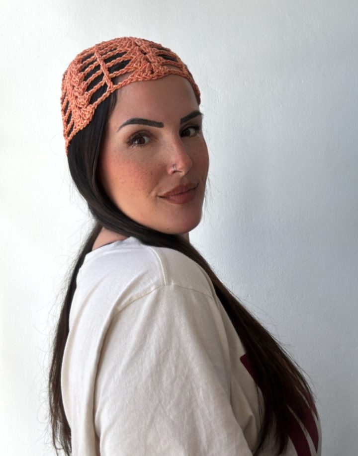 MESH HAT NARANJA BRILLOSO