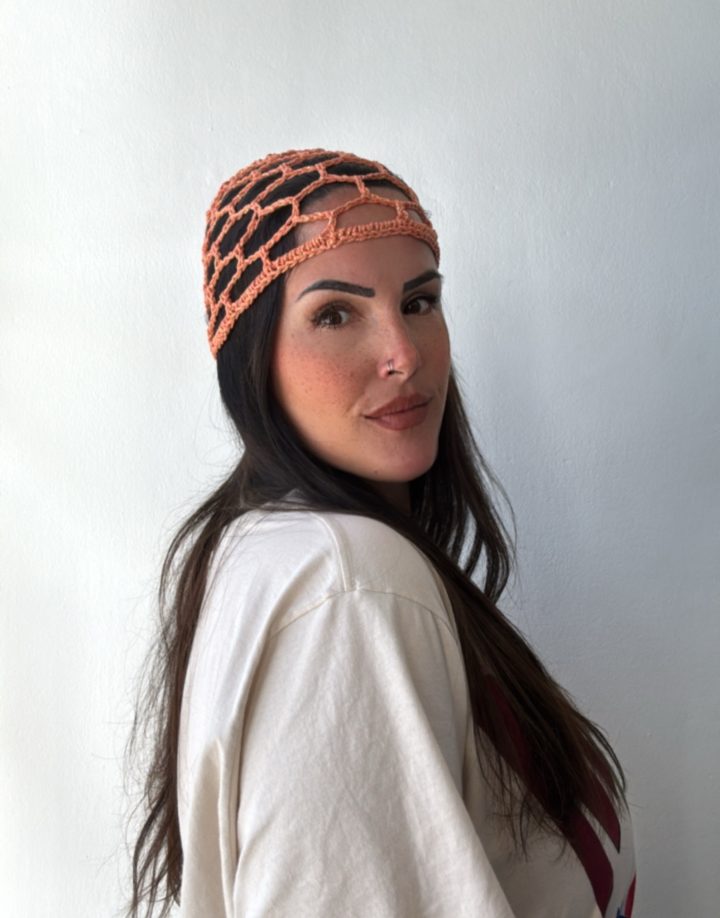 MESH HAT NARANJA BRILLOSO