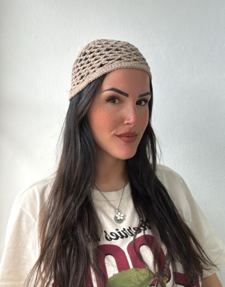 MESH HAT BEIGE