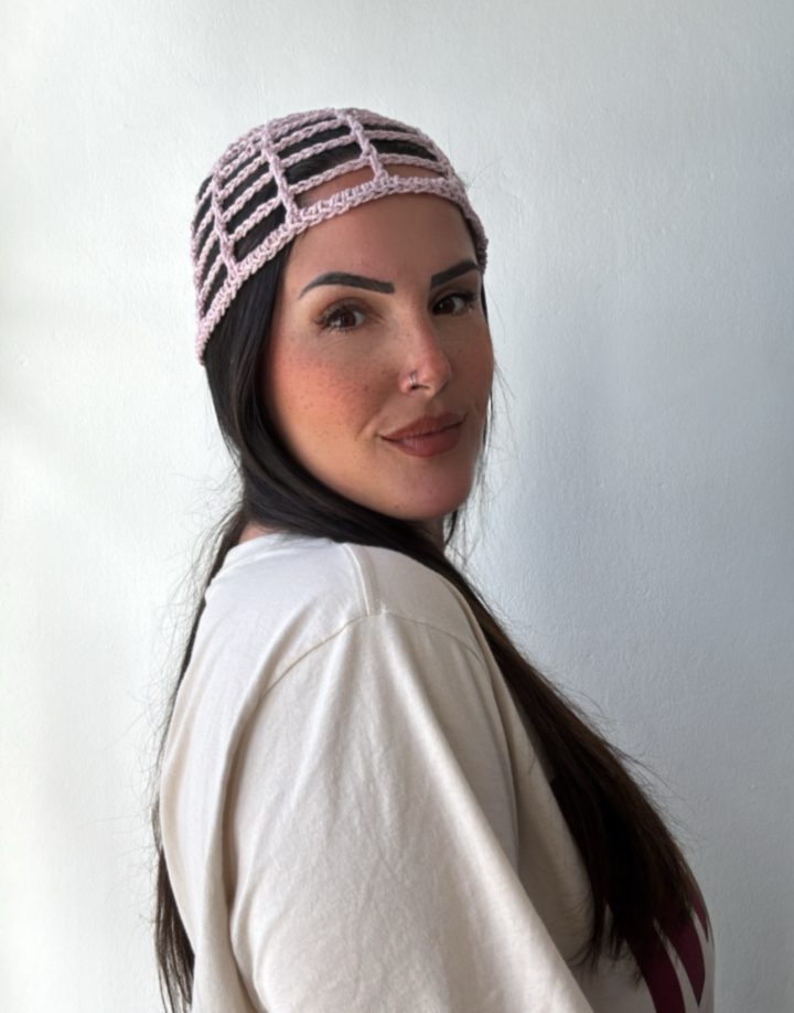 MESH HAT ROSADO BRILLOSO