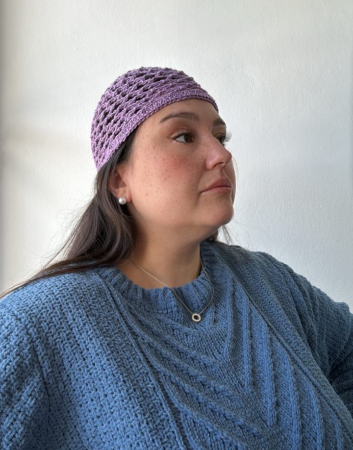 MESH HAT LILA