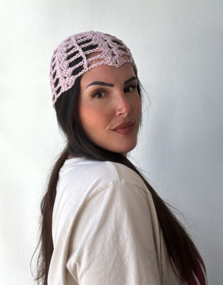 MESH HAT ROSADO BRILLOSO