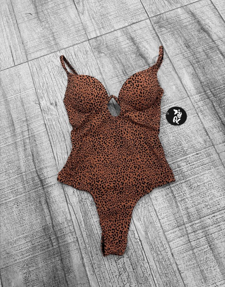 MALLA ENTERA ART 23937 - ANIMAL PRINT OSCURO
