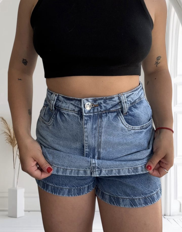 SHORT POLLERA DE JEAN - ARGOS