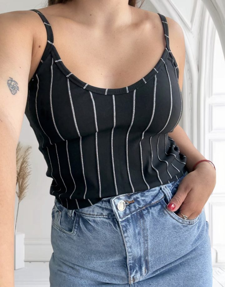 TOP MUSCULOSA DUBAI - NEGRO