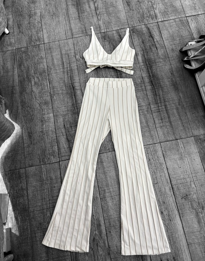 PANTALON OXFORD SAONA - BLANCO