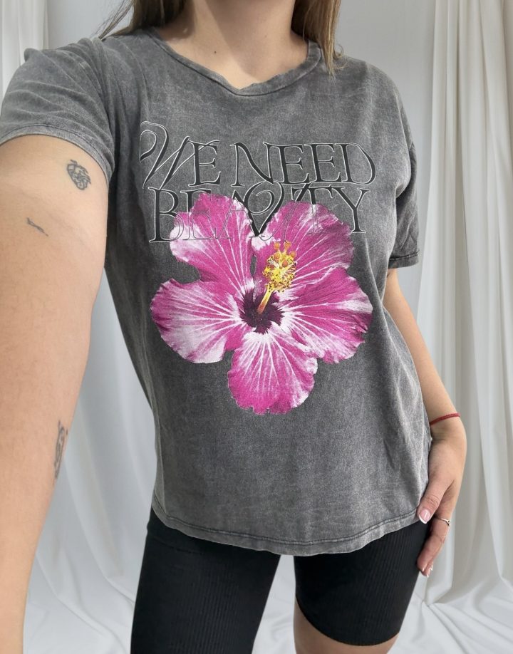 REMERA HIBISCO FUCSIA
