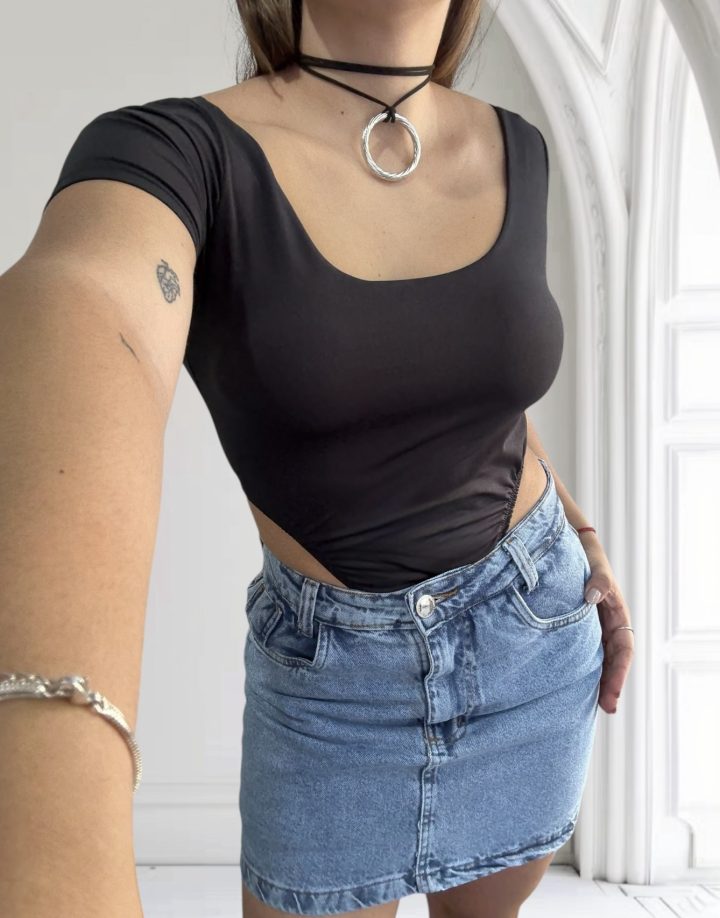 BODY CAVADO SARA NEGRO