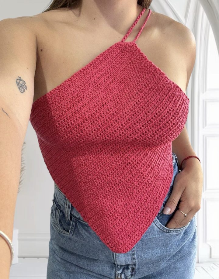 TOP CROCHET - CORAL