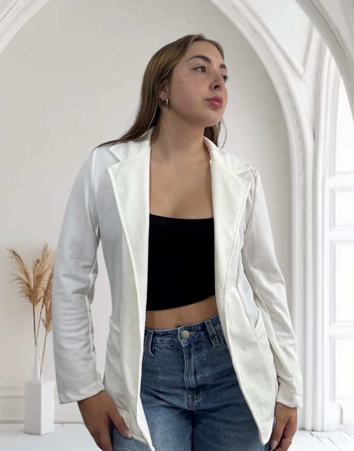 BLAZER BLANCO CREPE