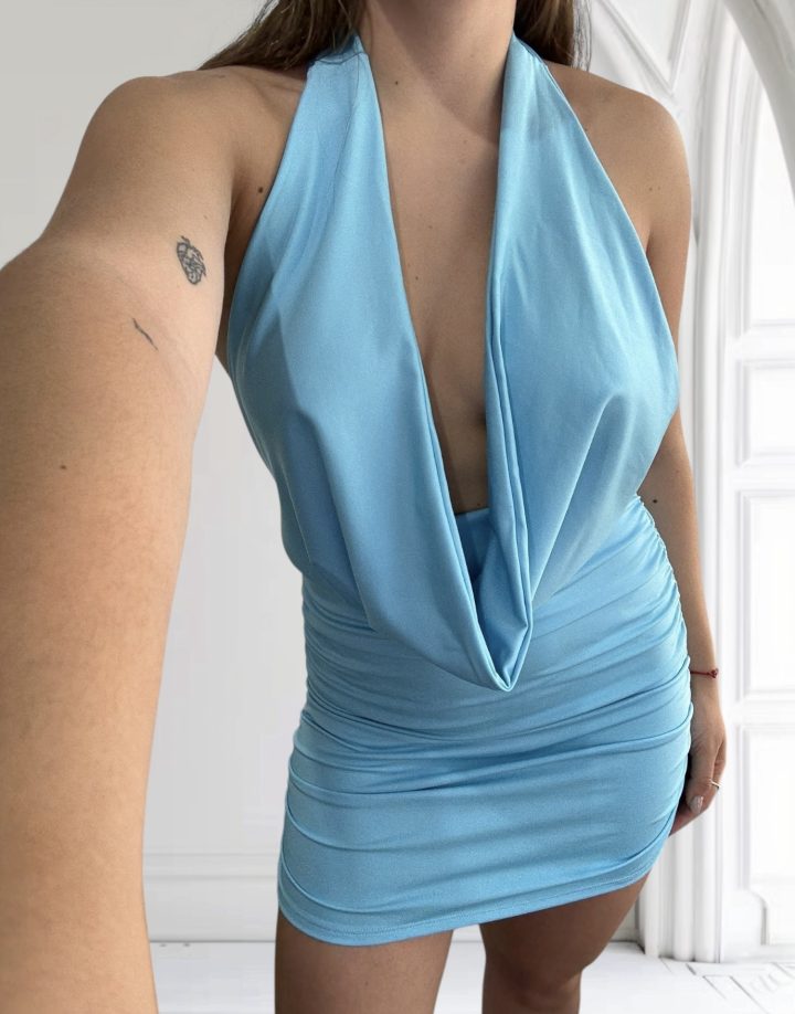 VESTIDO DAFNE - CELESTE