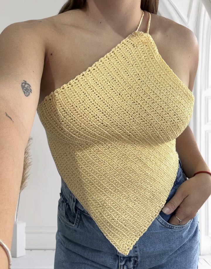 TOP CROCHET - AMARILLO