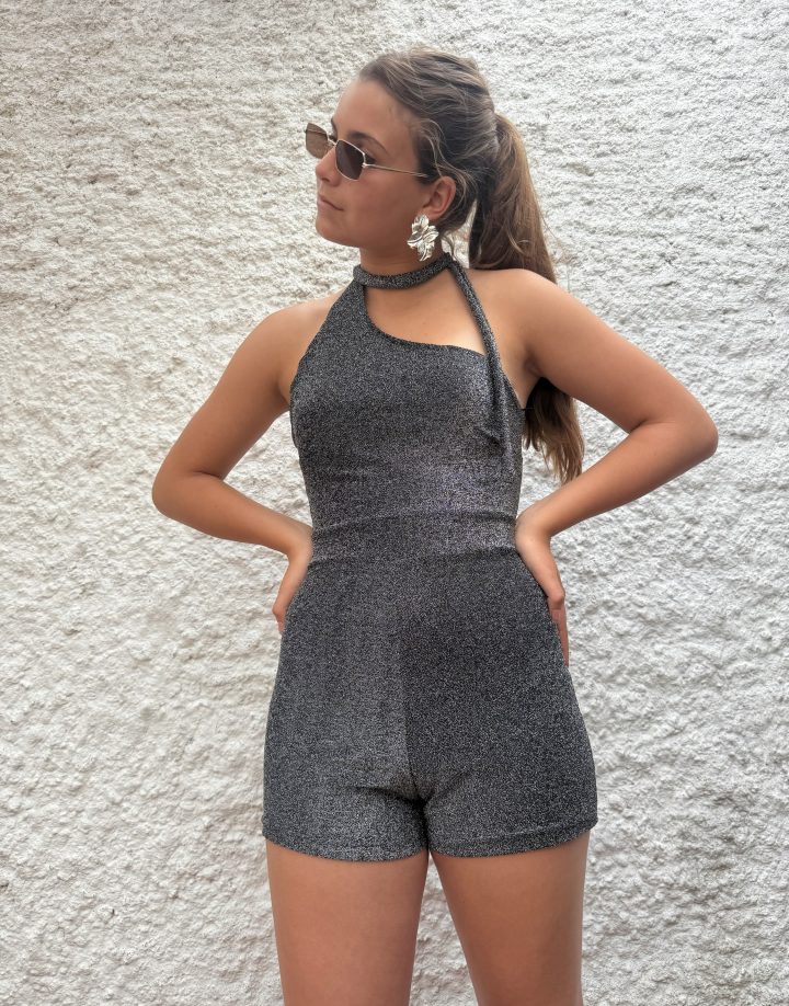 MONO TULUM LUREX - GRIS