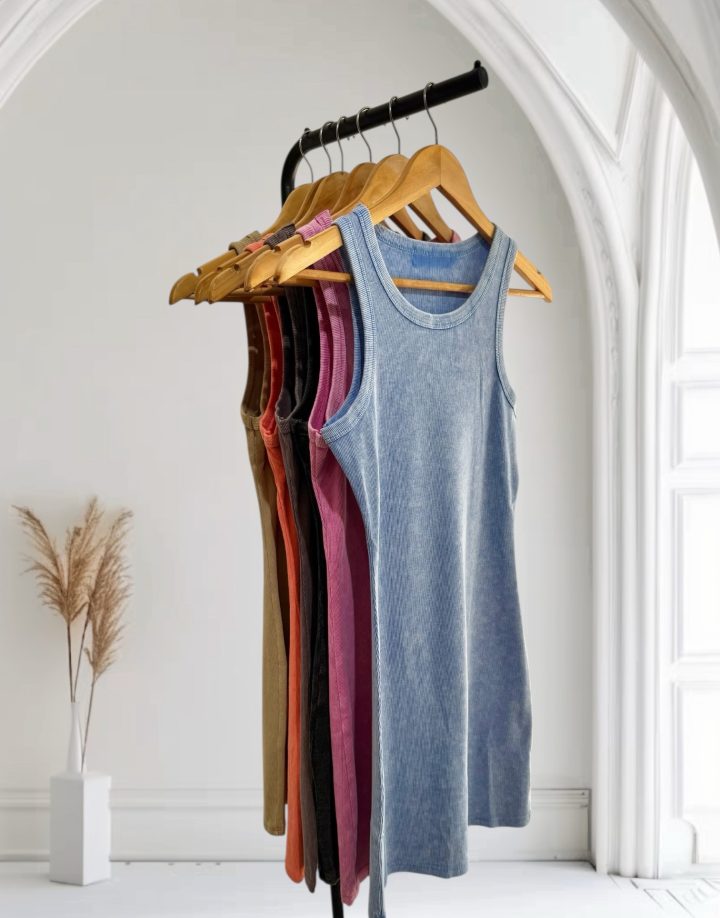 VESTIDO ACID WASH CORTO