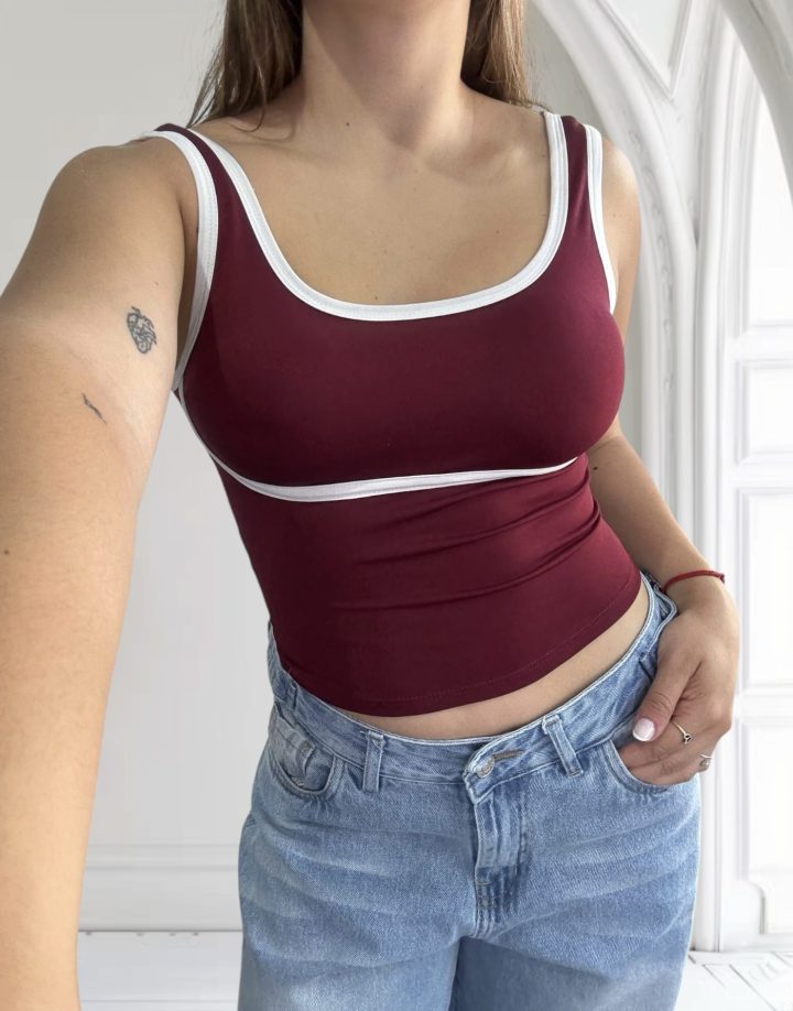 TOP BICOLOR - CHERRY