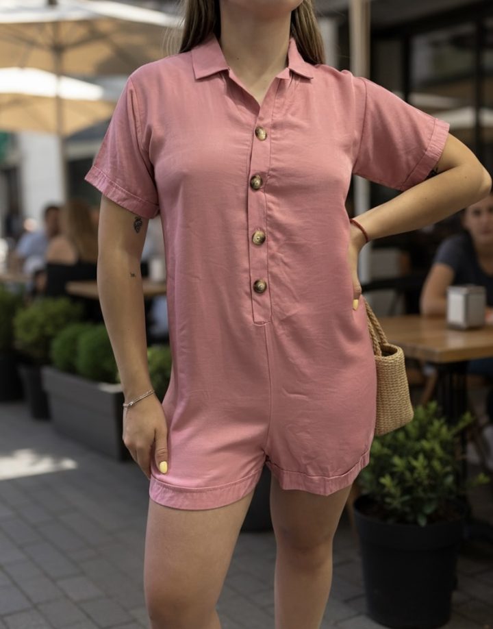 MONO CON BOTONES - ROSADO