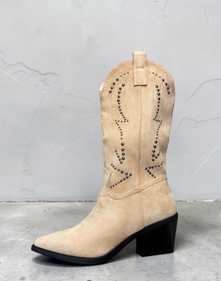 BOTAS TEXANAS COD019 - BEIGE