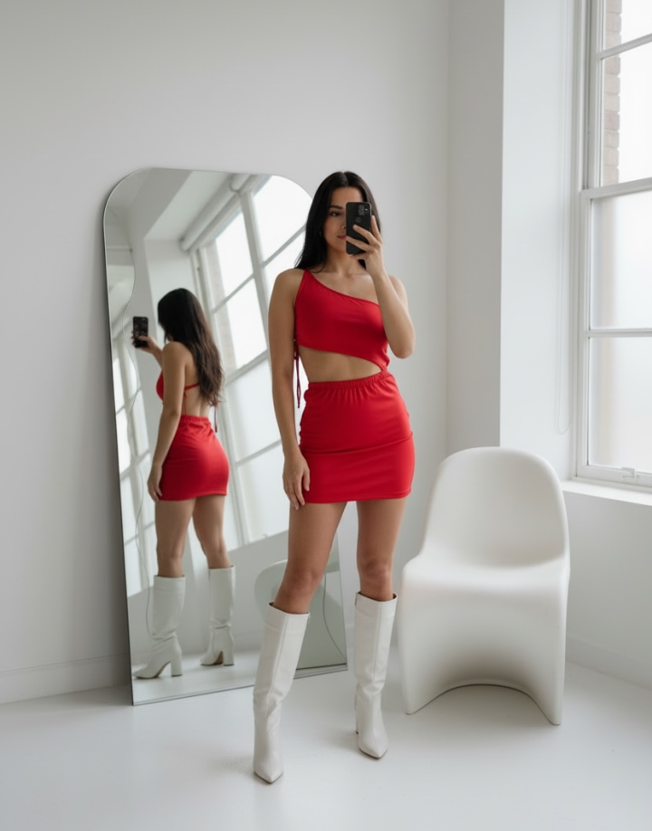 VESTIDO MARTI - ROJO